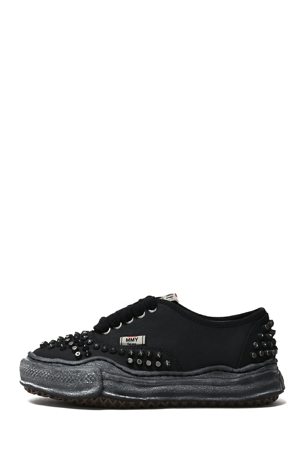 Rakuten - 【P10倍】BAKER / original sole studded paint canvas Low - BLK/BLK (A15FW733) MIHARA YASUHIRO -Women(ミハラ ヤスヒロ)