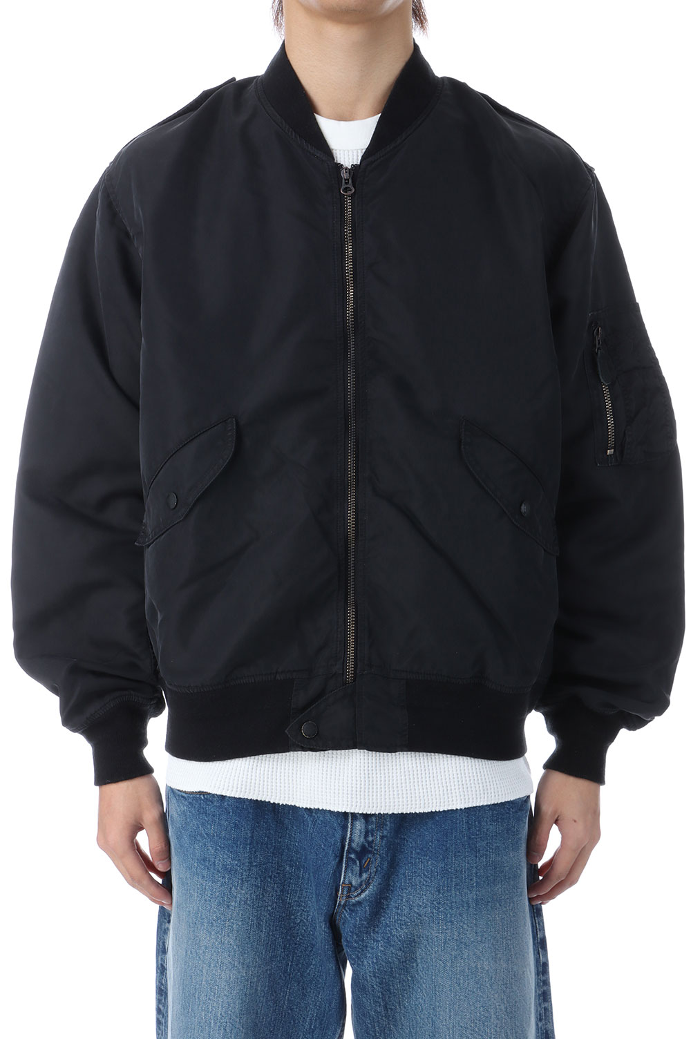 Rakuten - 【P10倍】Recycled Nylon Twill L-2B - BLACK (RN29373018) Remi Relief(レミレリーフ)