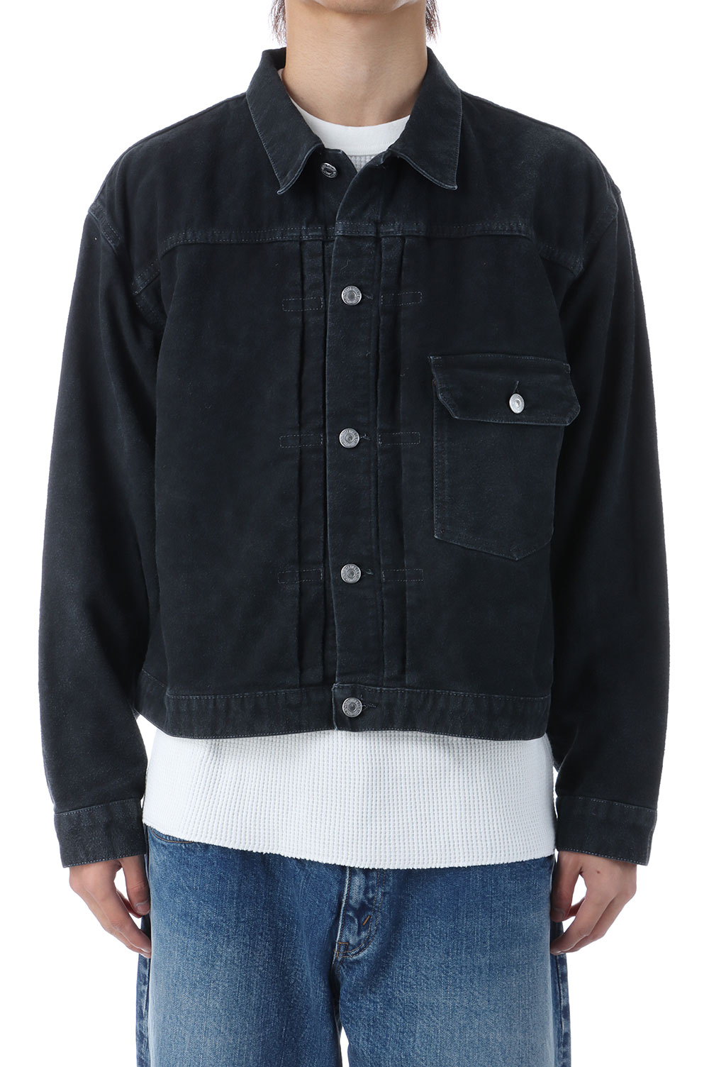 Mole Skin 1st Jacket - BLACK (RN29373041) Remi Relief(レミレリーフ)