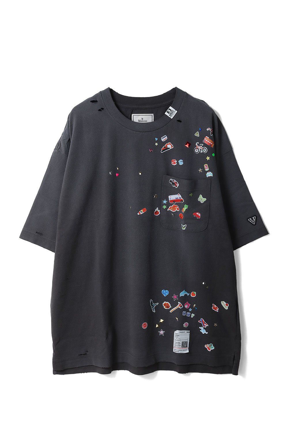 Spain （Clubs） - 【P10倍】KIDS STICKER TEE / BLACK (J16TS821) MIHARA YASUHIRO(ミハラ ヤスヒロ)