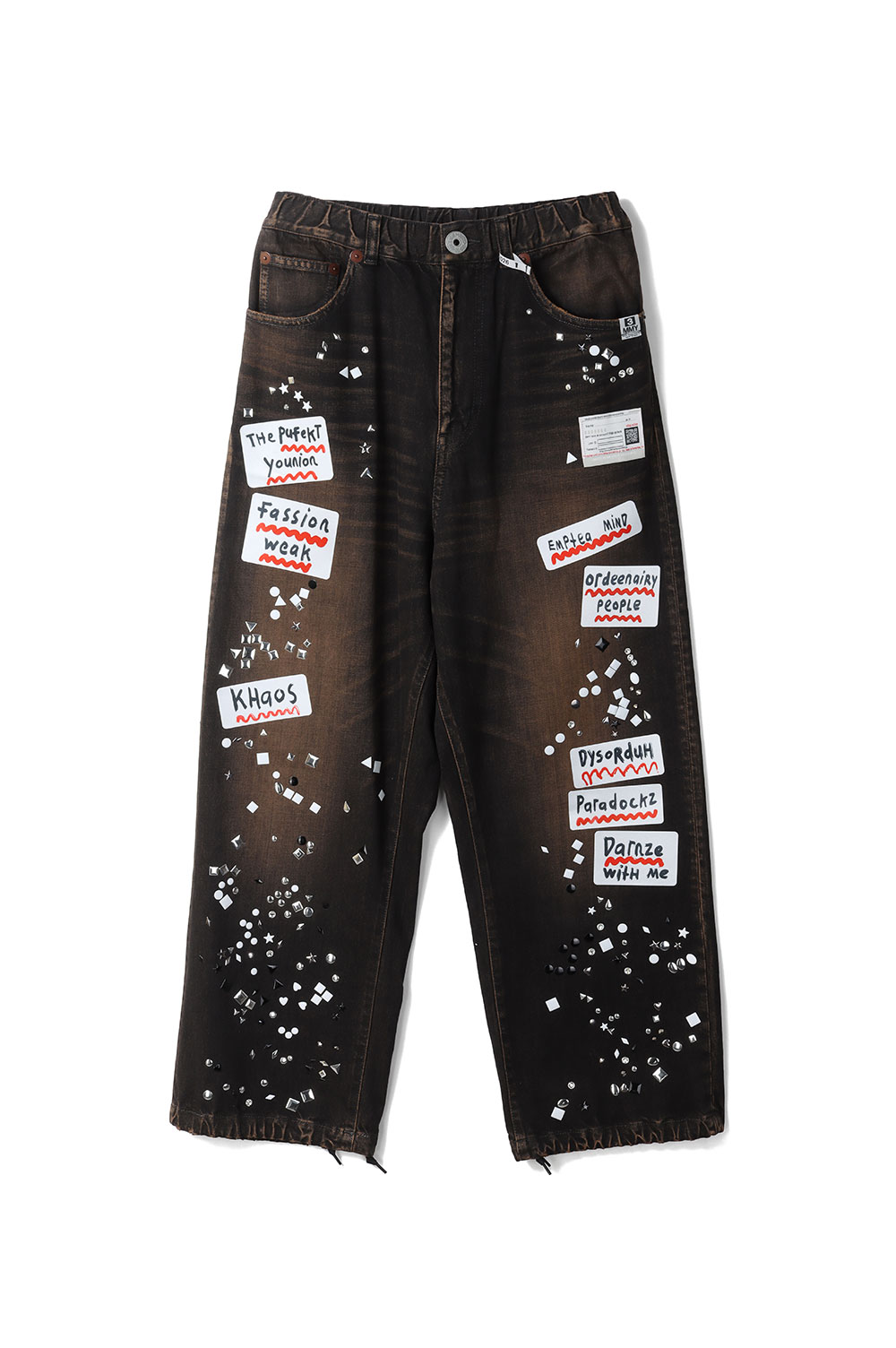 樂天商城 - DENIM JEANS w STICKER / BLACK (A16PT025) MIHARA YASUHIRO(ミハラ ヤスヒロ)