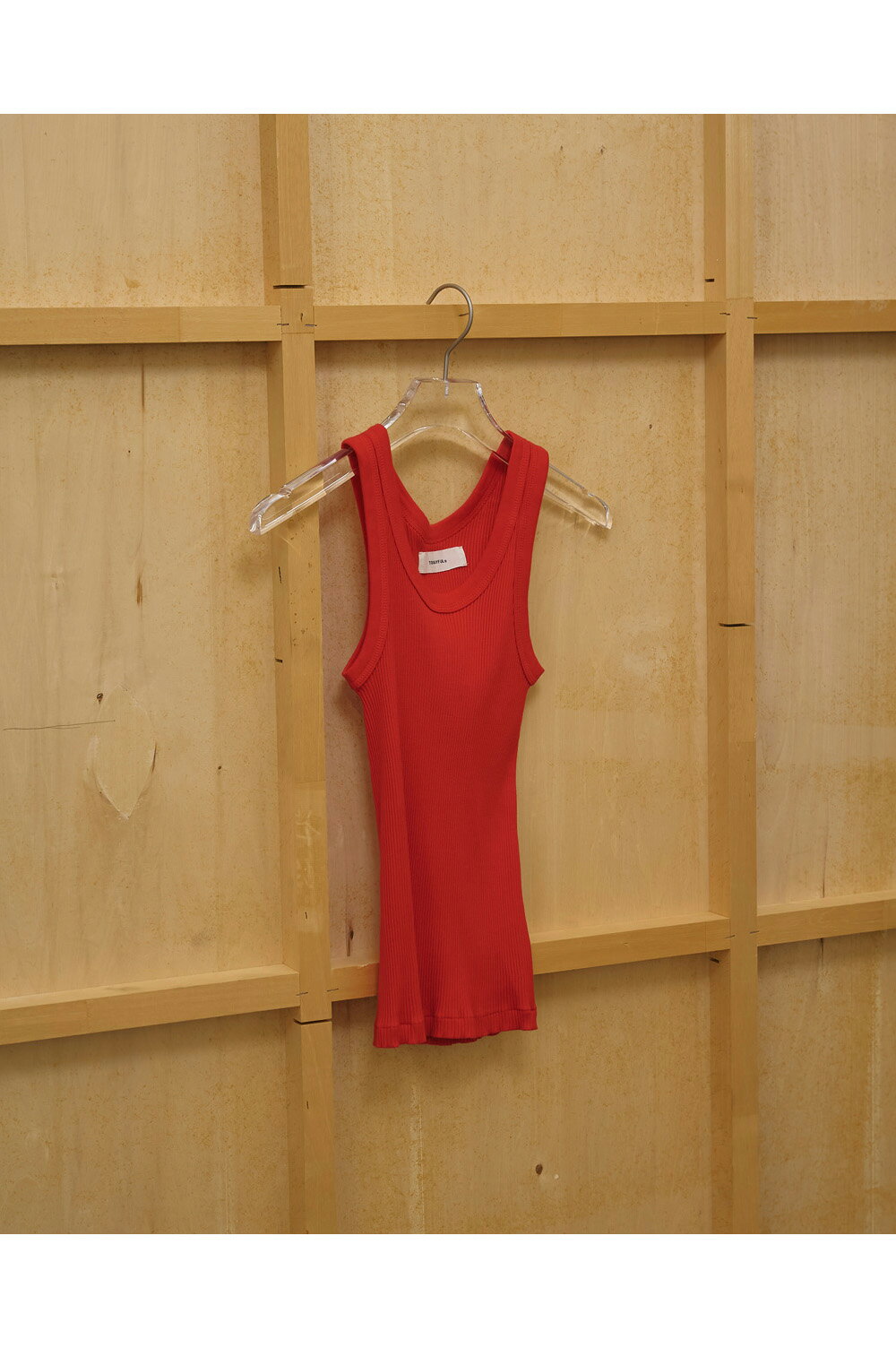 Rakuten - Seamless Rib Tanktop - RED (12610612) Todayful(トゥデイフル)