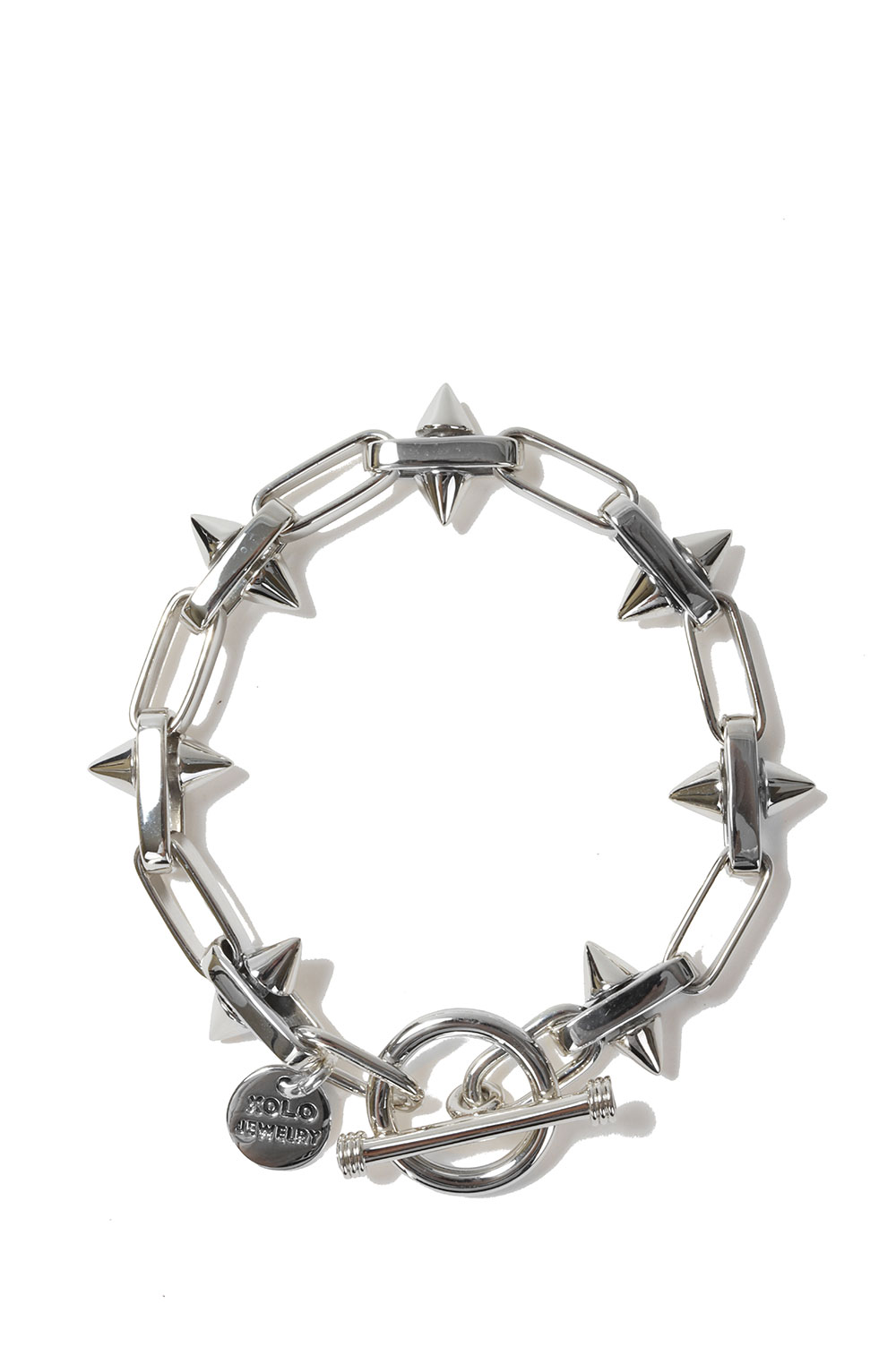 Spike Link Bracelet -15mm- / Silver (XOB112-19) XOLO JEWELRY(ショロ ジュエリー)