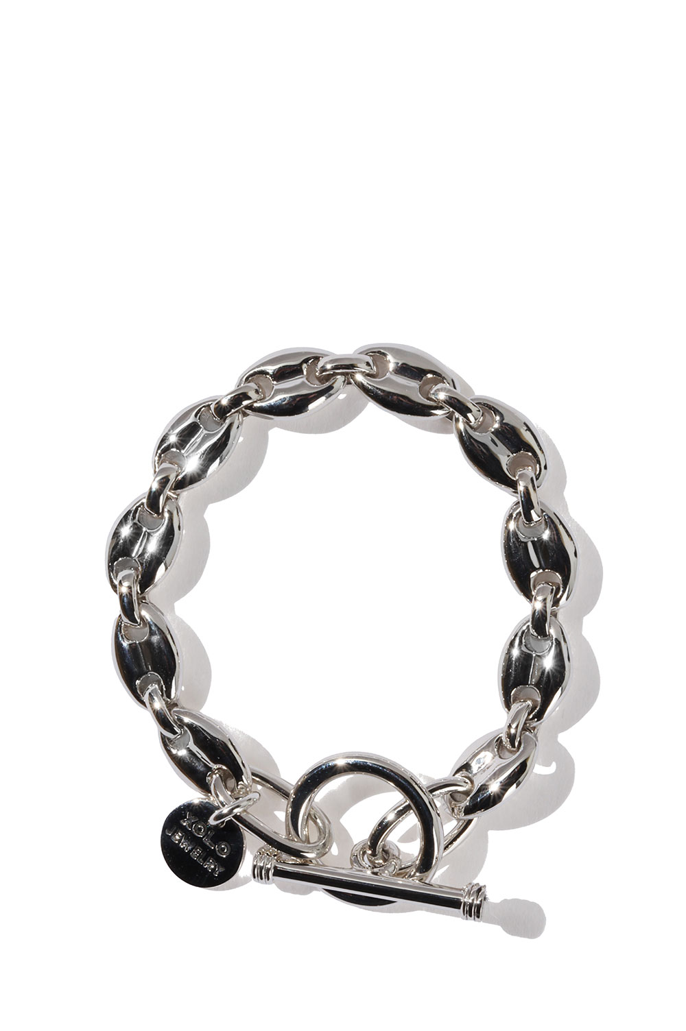 Caviar Link Bracelet -8mm- / Silver (XOB030-17) XOLO JEWELRY(ショロ ジュエリー)