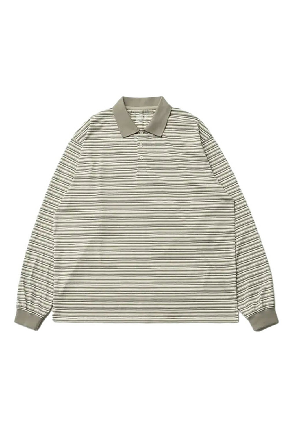 Rakuten - 【P10倍】Brief Stripe Rugby TEE - LIGHT KHAKI (AOFSTS013) ANOTHER OFFICE(アナザー・オフィス)