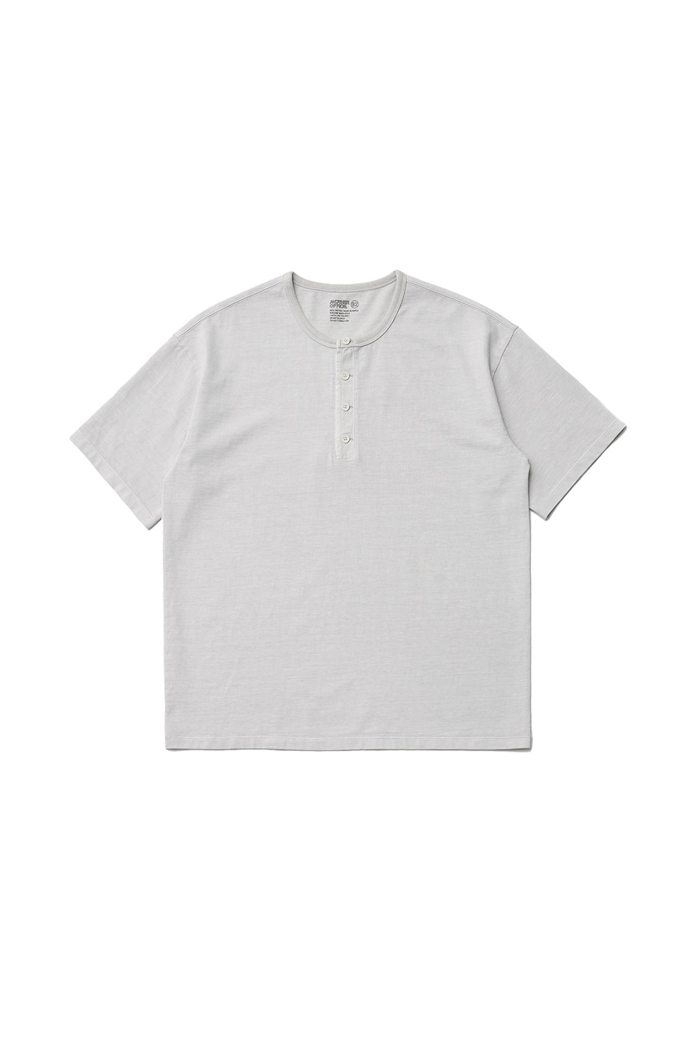 French Henry Neck Garment Tee / DOVE GRAY (AOFSTS001) ANOTHER OFFICE(アナザー・オフィス)