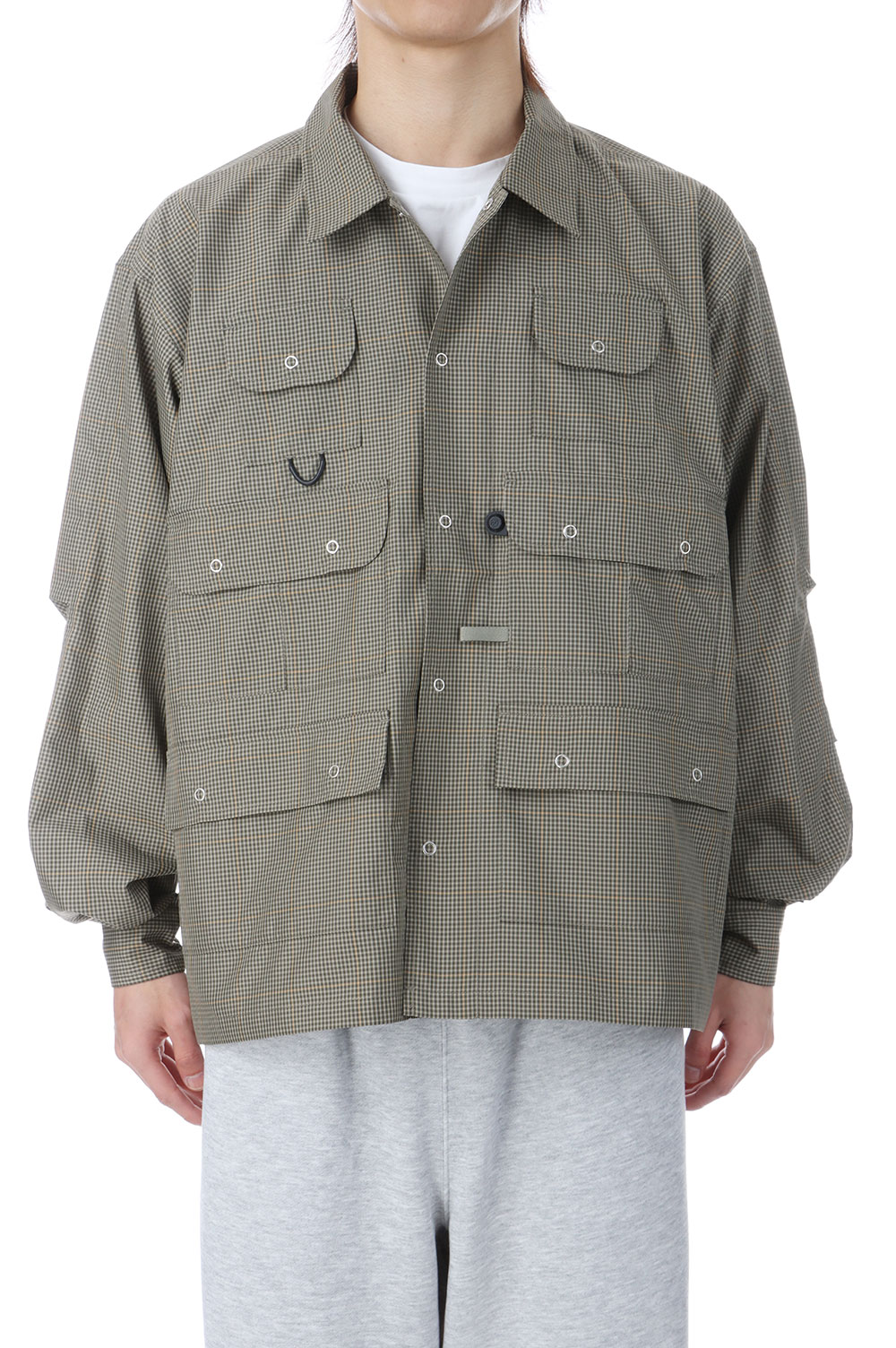 Rakuten - 【P10倍】TECH MULTI FISHING POCKET SHIRT L/S - SAGE GRAY (BE-85026) DAIWA PIER39(ダイワ ピア39)