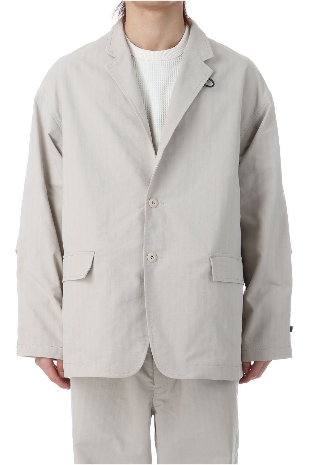 樂天商城 - TECH LOOSE 2B JACKET HERRINGBONE - ECRU (BJ-51026) DAIWA PIER39(ダイワ ピア39)