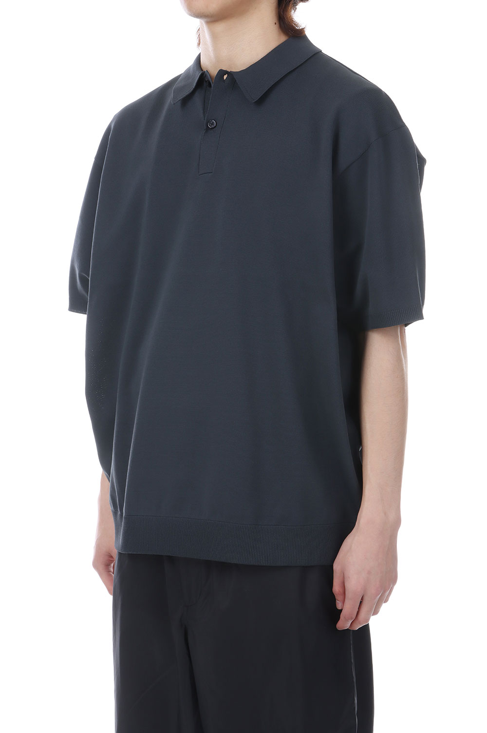 TECH KNIT POLO S/S - INK BLACK (BE-43026) DAIWA PIER39(ダイワ ピア39)