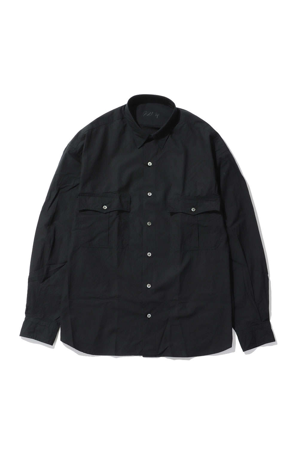 ROLL UP TRAVELER'S SHIRT / BLACK (PC-016-3983) Porter Classic(ポータークラシック)