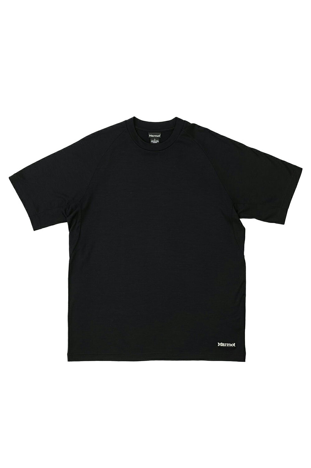 Rakuten - 【P10倍】Marmot Merino Wool Tee - BLACK (MTFW25UST073) Marmot(マーモット)