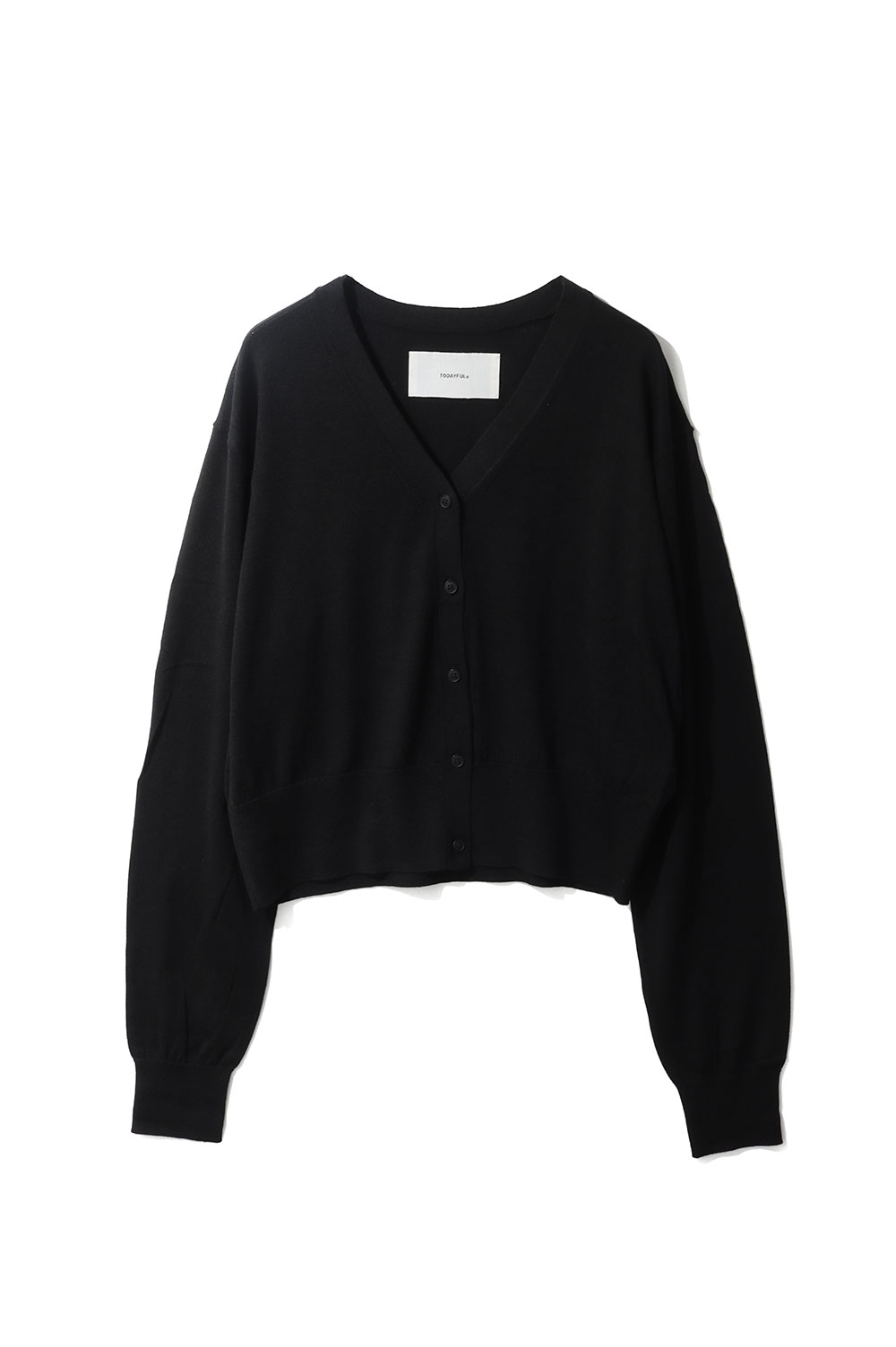 Silk Cotton Cardigan -BLACK (12610521) Todayful(トゥデイフル)