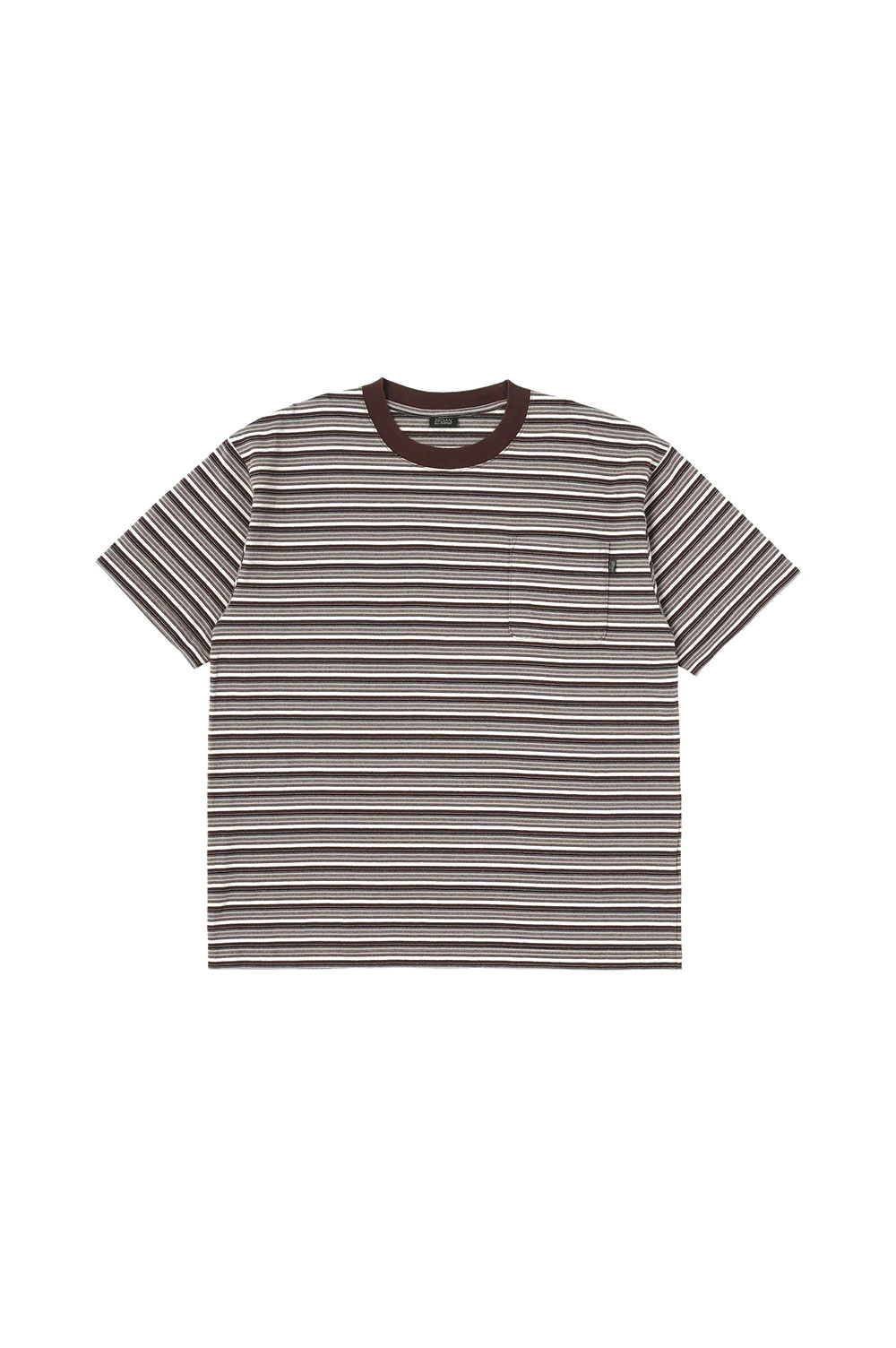 Rakuten - Striped S/S Tee - Brown / Charcoal (SD26S-CT07) SEDAN ALL PURPOSE(セダン オール パーパス)
