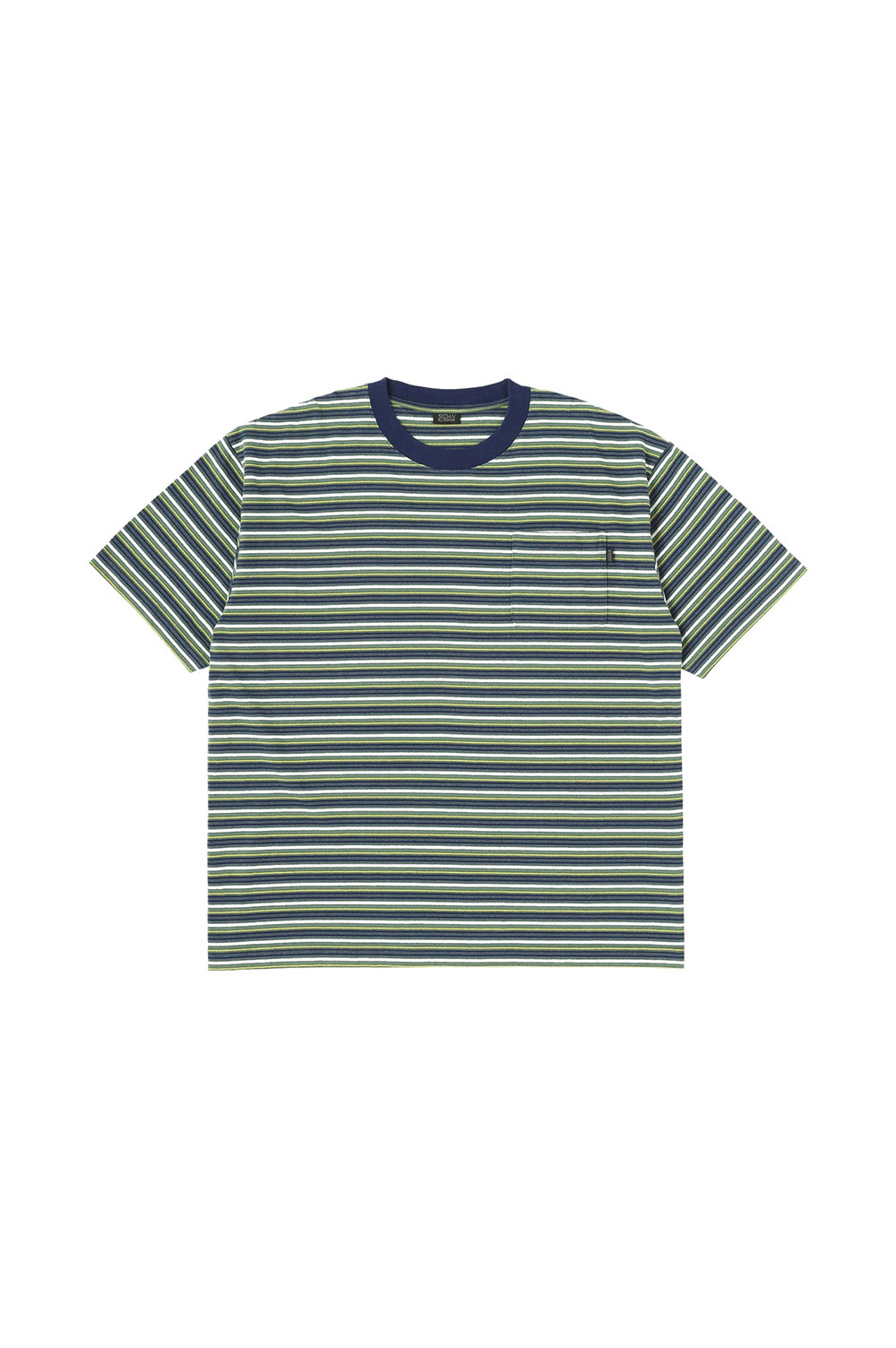 Rakuten - Striped S/S Tee - Olive / Navy (SD26S-CT07) SEDAN ALL PURPOSE(セダン オール パーパス)