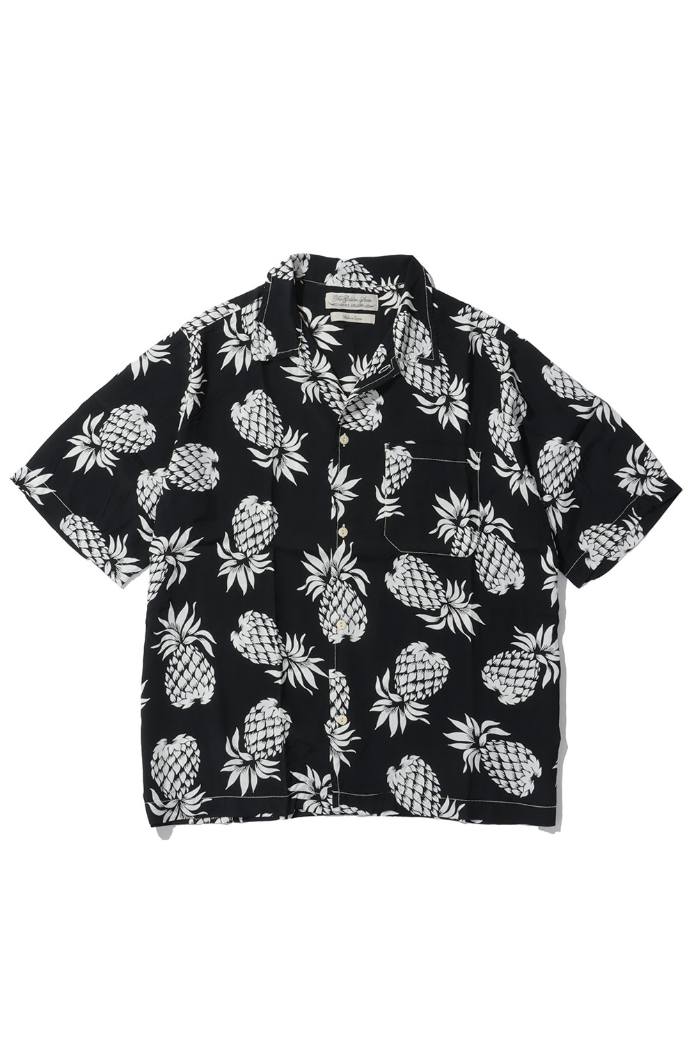 Pineapple Patterned Aloha Shirt - BLACK (RN30389014) Remi Relief(レミレリーフ)