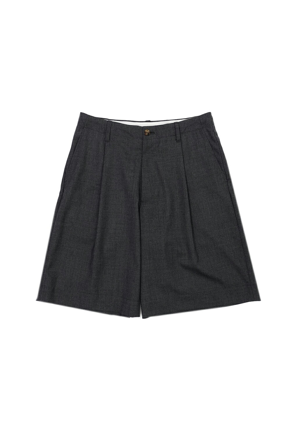 樂天商城 - WOOL SHORTS - GRAY (261-60507) Universal Products(ユニバーサルプロダクツ)