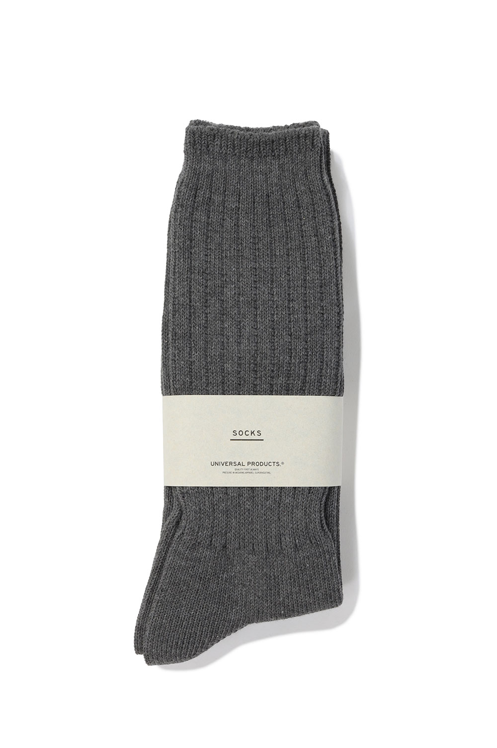 2P LONG SOCKS - CHARCOAL (253-60910) Universal Products(��˥С�����ץ�������)