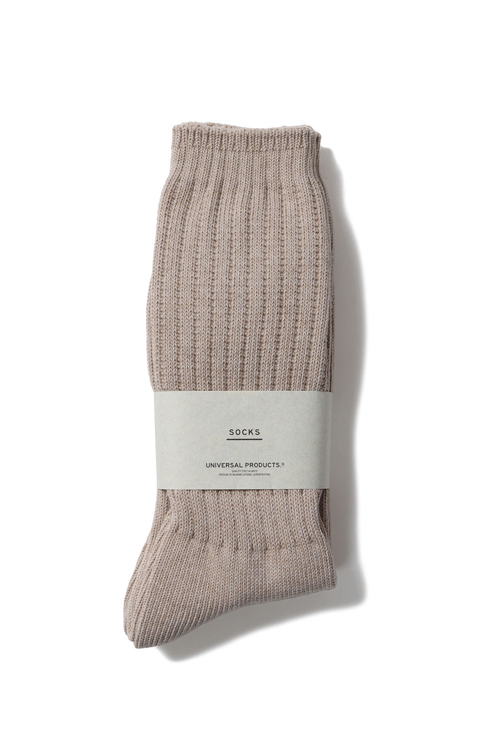 2P LONG SOCKS - BEIGE (253-60910) Universal Products(��˥С�����ץ�������)