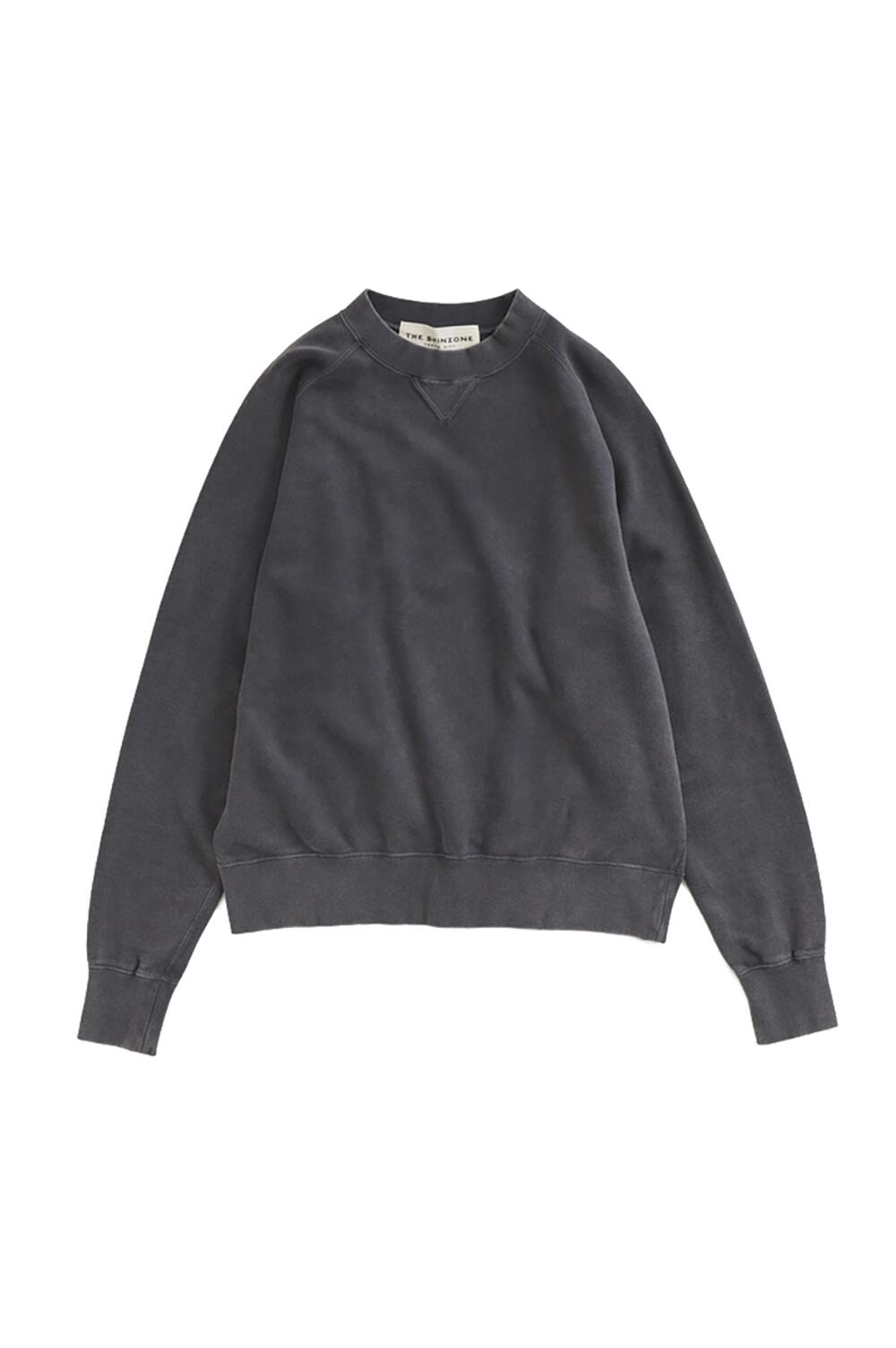 樂天商城 - GARMENT DYED SWEATSHIRT - 05 C.GRAY (26SMSCU05) Shinzone(シンゾーン)
