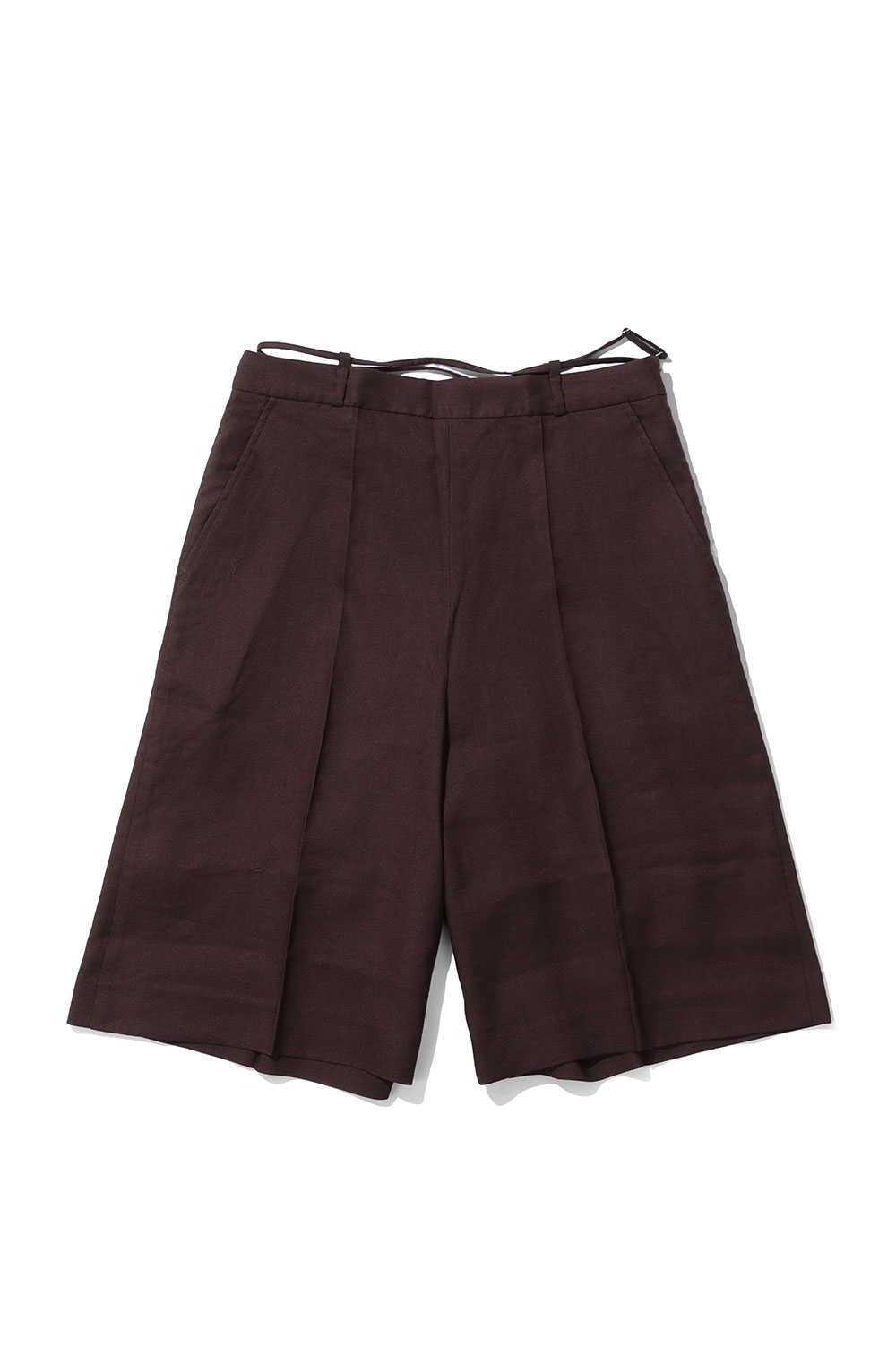 Rakuten - Linen Half Pants - BROWN (62610705) anuke(アンヌーク)