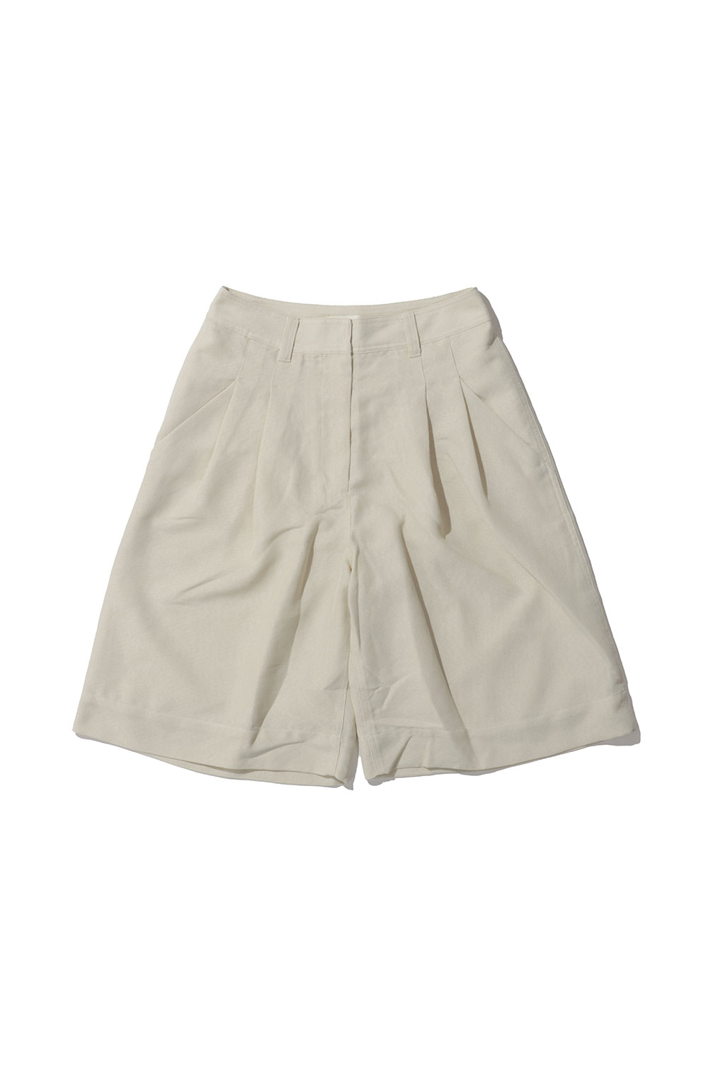 樂天商城 - Tuck Half Pants - IVORY (62610716) anuke(アンヌーク)