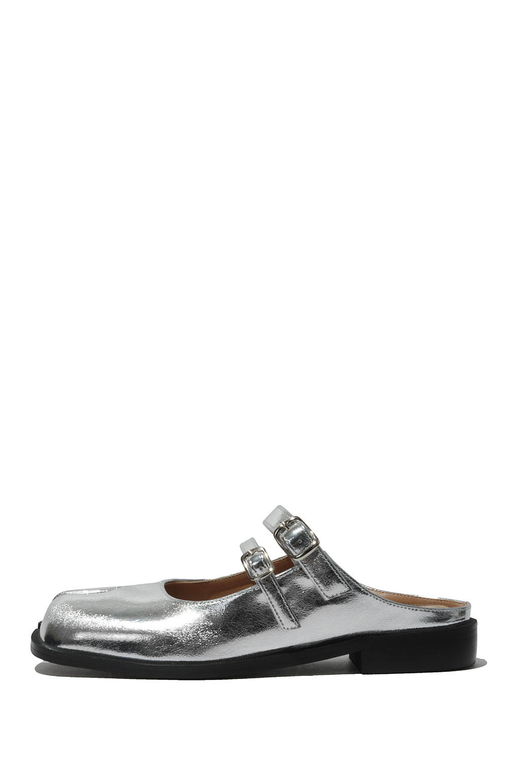 樂天商城 - Double Buckle Mule - Silver (PAES_20255) PAES(ペイズ)
