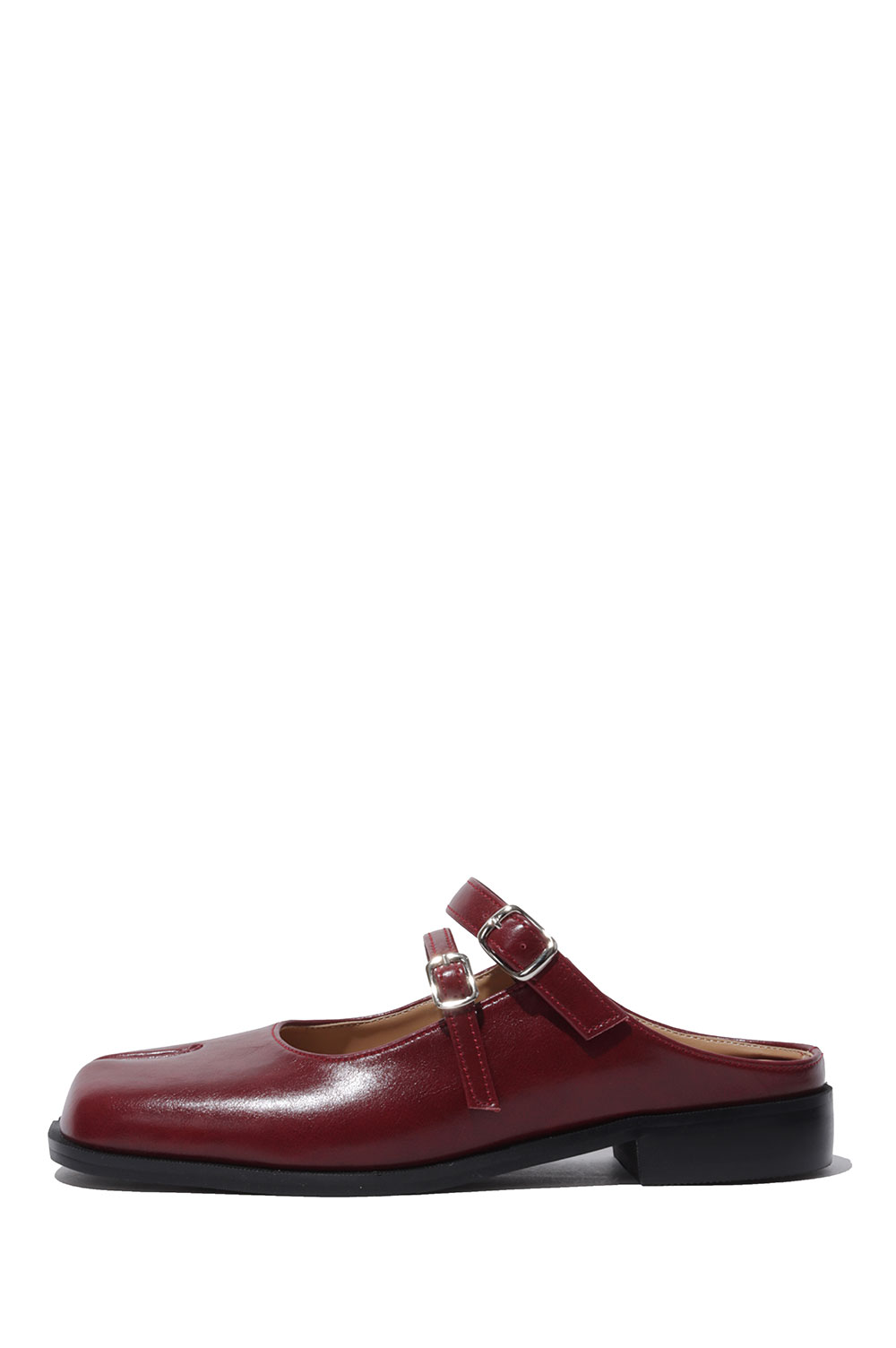 Rakuten - Double Buckle Mule - Burgundy (PAES_20255) PAES(ペイズ)