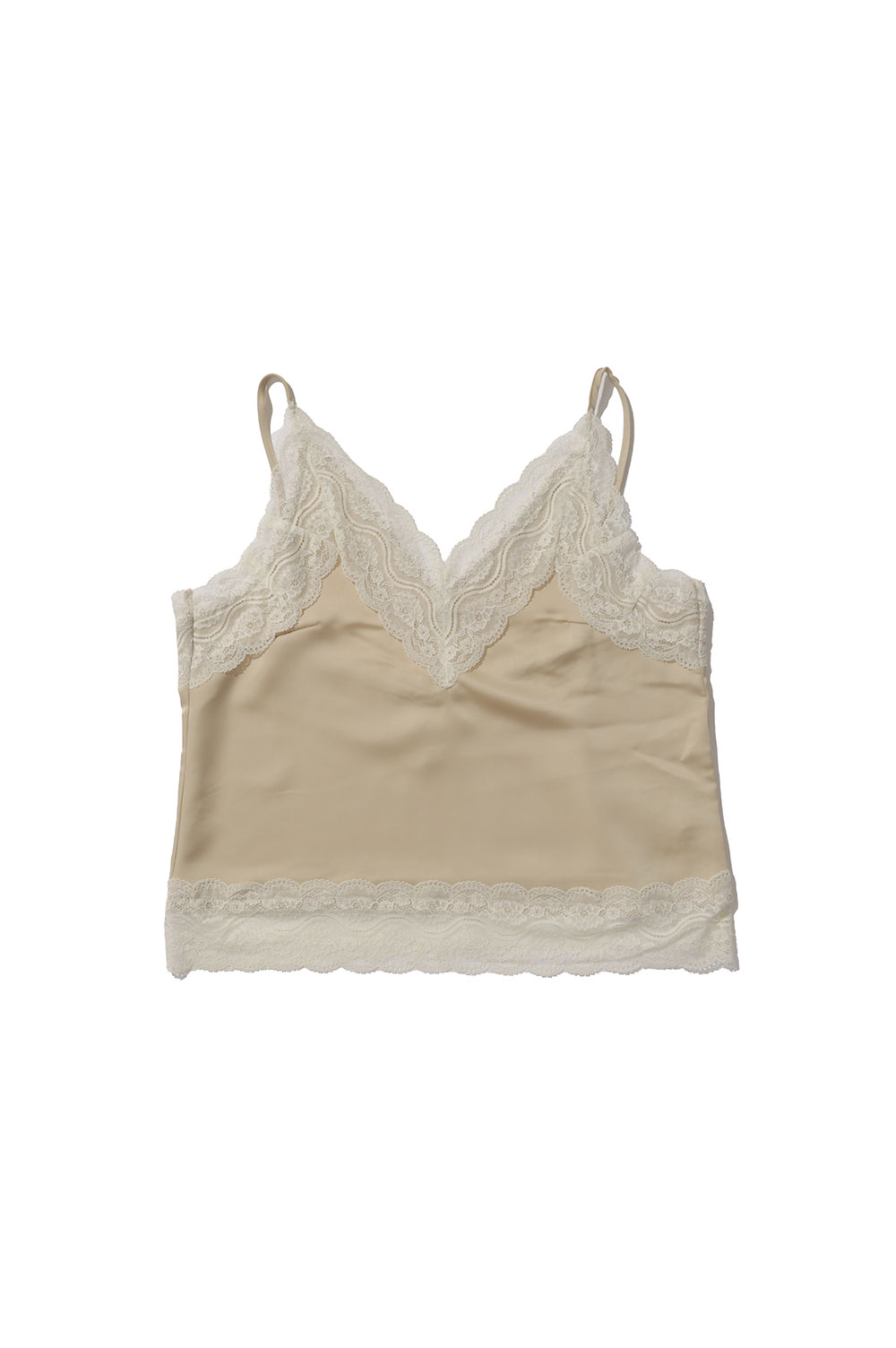 Rakuten - Satin Lace Camisole - CREAM (62610425) anuke(アンヌーク)