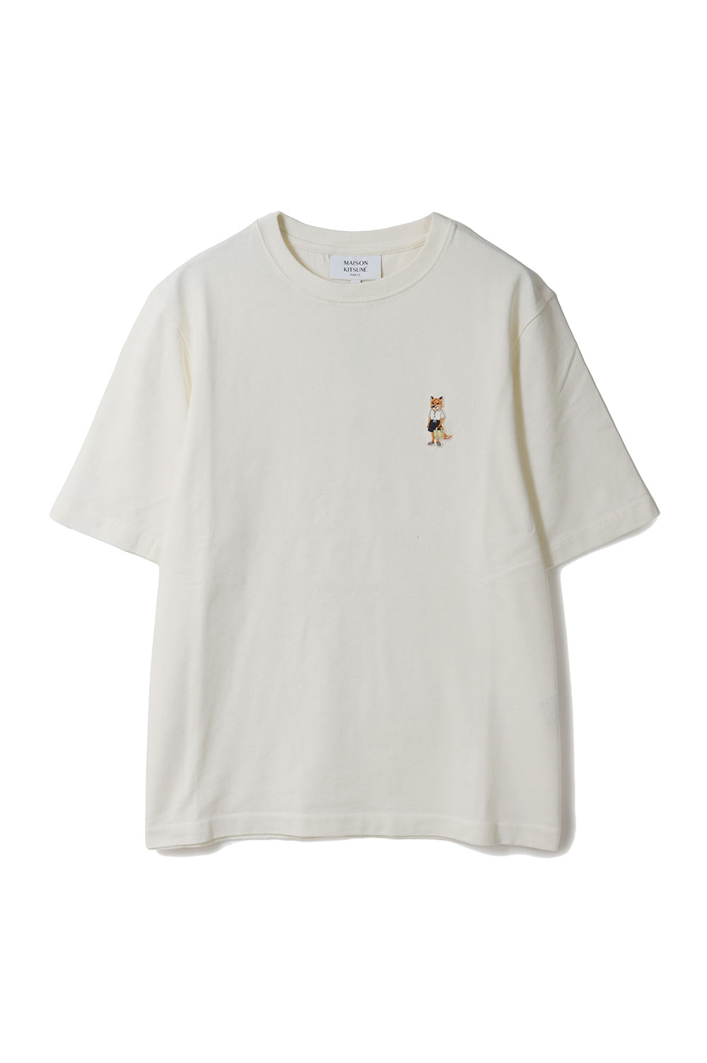 Rakuten - 【P10倍】DRESSED FOX COMFORT TEE- SHIRT - DOVE (QW00114KJ0119) Maison Kitsune -Women-(メゾンキツネ)