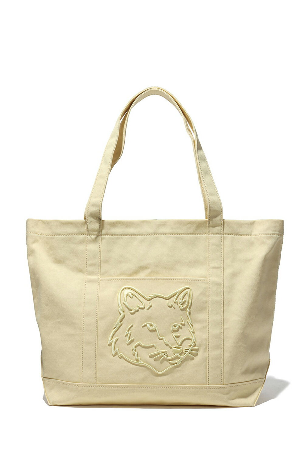 樂天商城 - FOX HEAD LARGE TOTE - STRAW (LW05104WW0107) Maison Kitsune -Women-(メゾンキツネ)