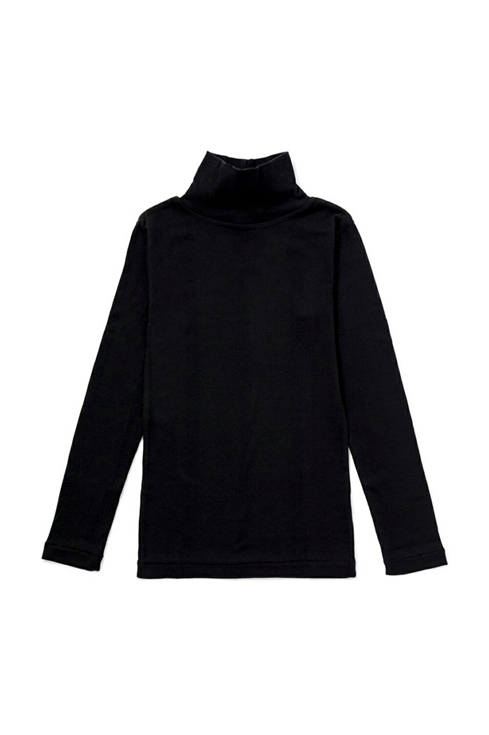 Rakuten - Panel ribbed turtleneck Tee - BLACK (834C) Miller(ミラー)
