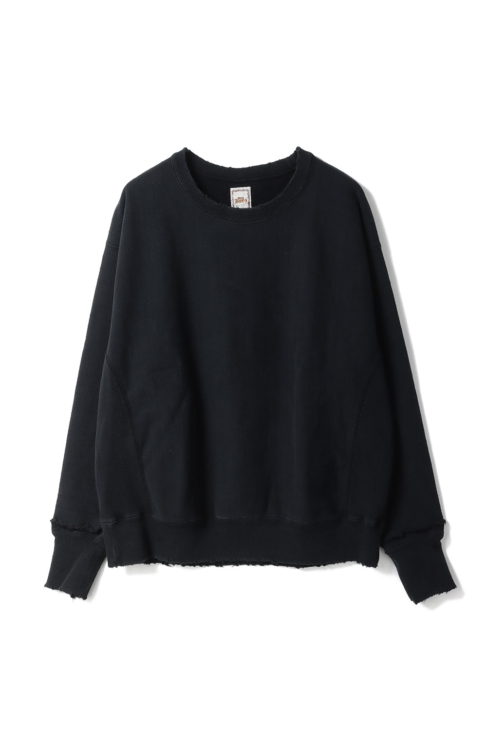 樂天商城 - Dear Boro Sashiko Crew Neck Sweatshirts - BLACK (793-6132002) DEAR BORO(ディアボロ)
