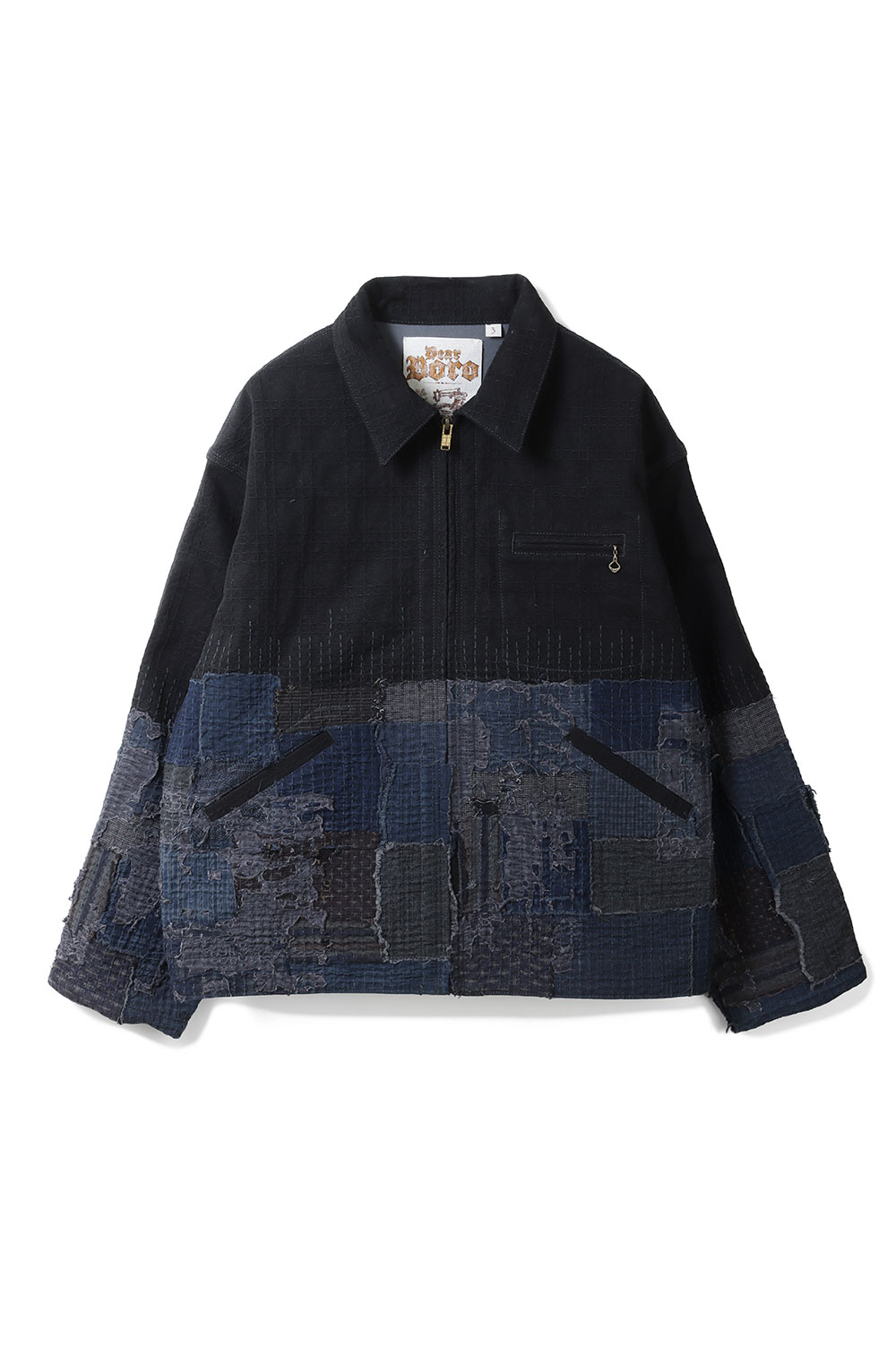 Rakuten - 【P10倍】Dear Boro Zip Jacket - BLACK (793-6155002) DEAR BORO(ディアボロ)