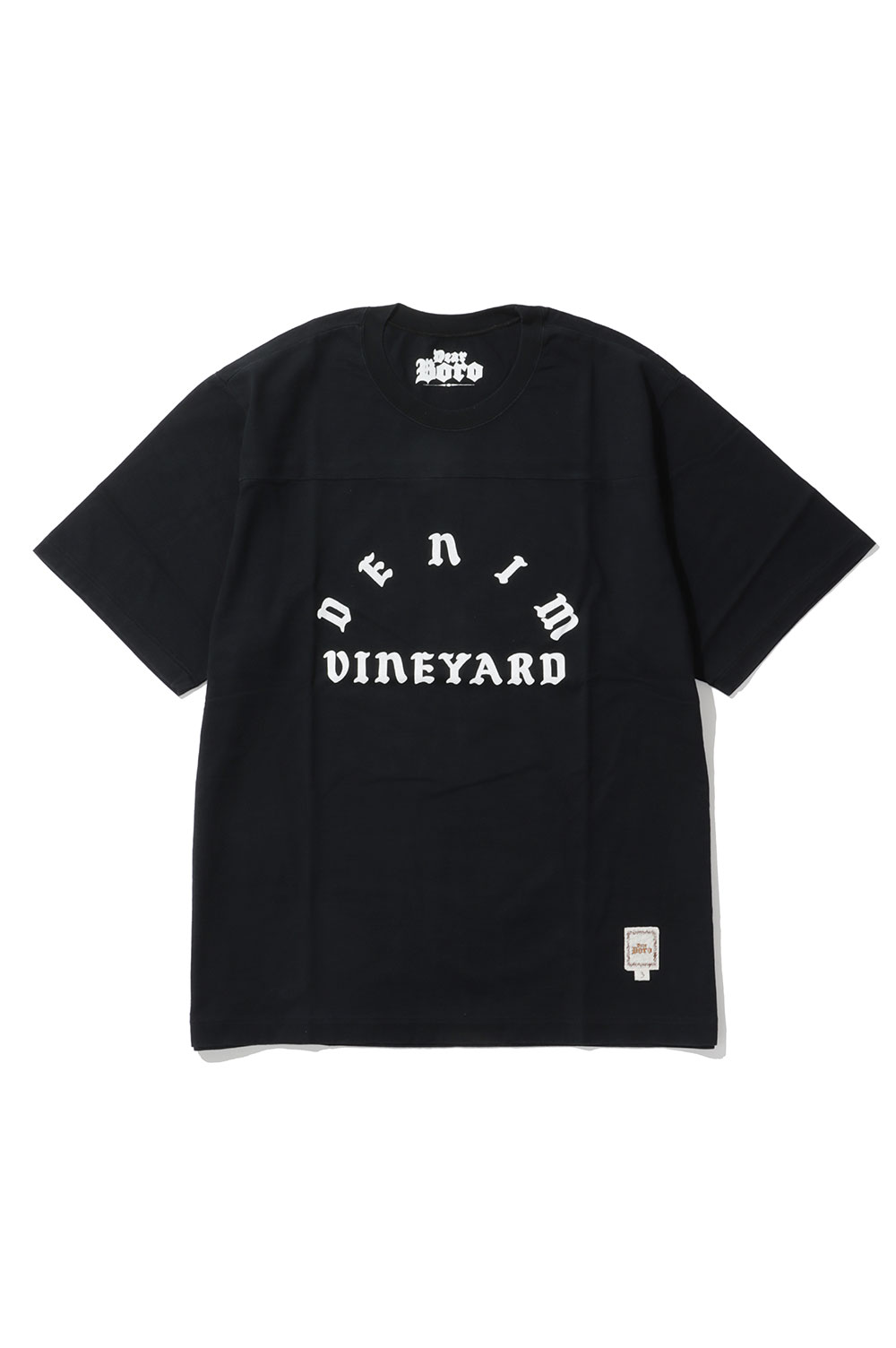 Rakuten - Dear Boro Denim Vineyard Tee - BLACK (793-6134006) DEAR BORO(ディアボロ)