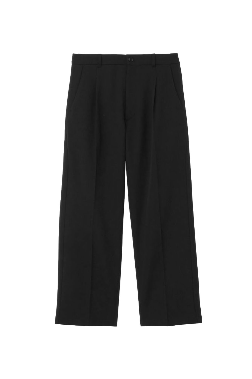 Rakuten - 【P10倍】One Tuck Straight Wool Pants - BLACK (GL75753) Goldwin(ゴールドウイン)