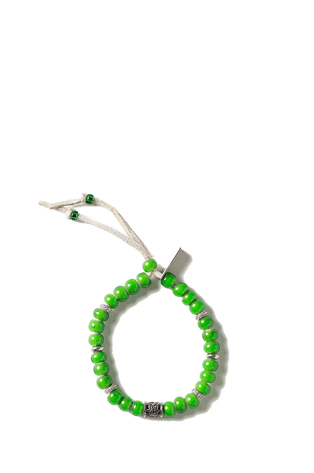 サイズ表　サイズ全長幅F9cm0.6cm－－商品情報商品名KMY Glass Beaded Bracelet - GREEN (G16AC215)素材beads:glass,zinc alloy / code:deer skin取扱ショップ ZOETROPE by Intention（ゾエトロープ・バイ・インテンション）〒951-8063 新潟市中央区古町通 5-584TEL：025-229-1245（12時-19時 火曜定休 ）Mail:deepinsideinc-store@shop.rakuten.co.jpKMY Glass Beaded Bracelet - GREEN (G16AC215)KAMIYA(カミヤ)