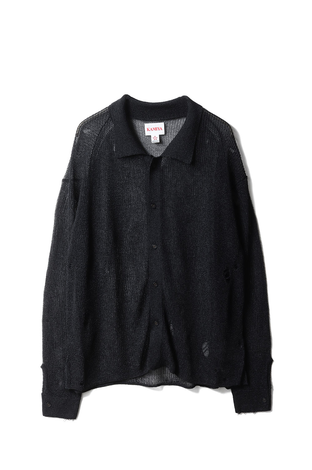 Rakuten - 【P10倍】Metallic Knit Shirt - BLACK (G16CD067) KAMIYA(カミヤ)
