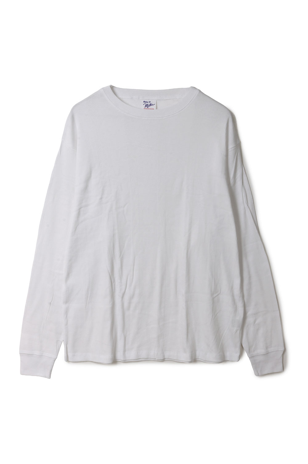 樂天商城 - Panel Ribbed L/S Tee - WHITE (142C) Miller(ミラー)