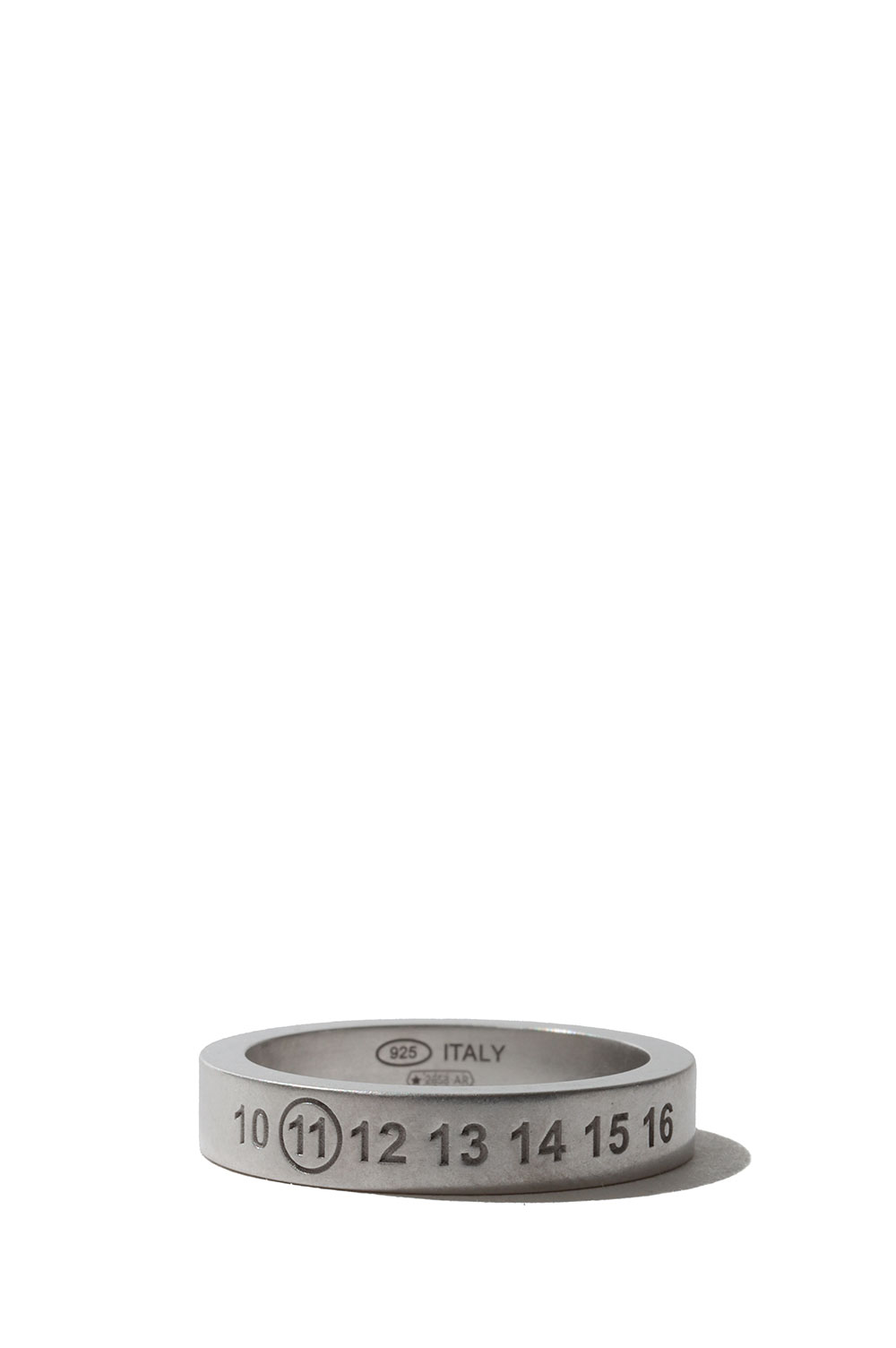 Rakuten - Number Reference Ring 4mm -101 Semi Matt Silver (SM1UQ0119-P8863) Maison Margiela(メゾンマルジェラ)
