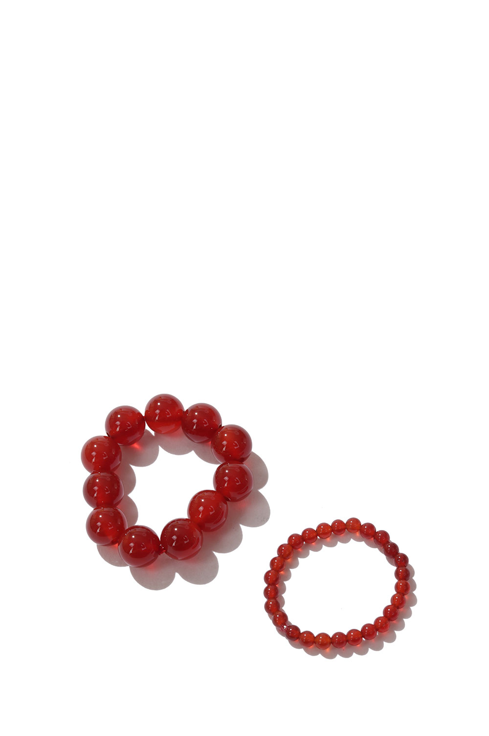 Rakuten - 2set Orb Stone Ring -RED (12610908) Todayful(トゥデイフル)