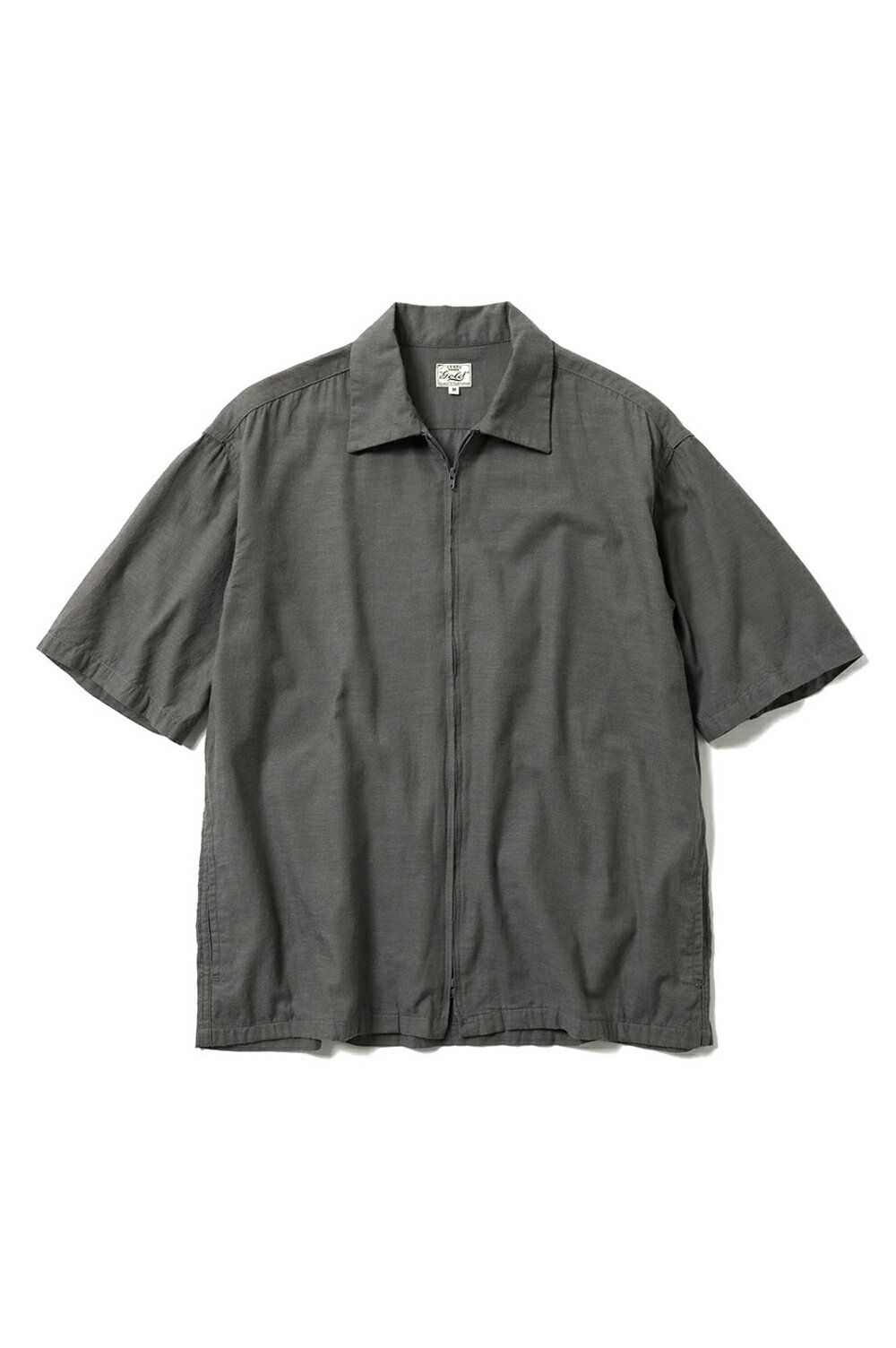 樂天商城 - VAT DYE CHAMBRAY SAS ZIP SHIRTS - GRAY (GL39650) Gold(ゴールド)