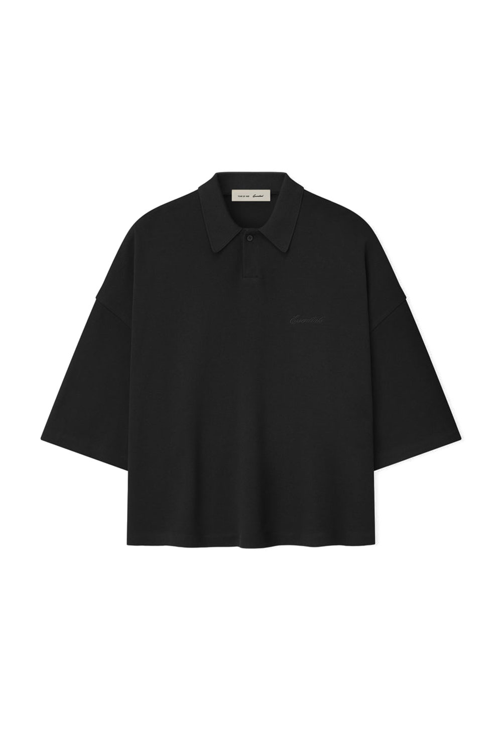 Rakuten - 【P10倍】SIGNATURE 90'S CROPPED POLO - VINTAGE BLACK (125SP264421F) ESSENTIALS(エッセンシャルズ)