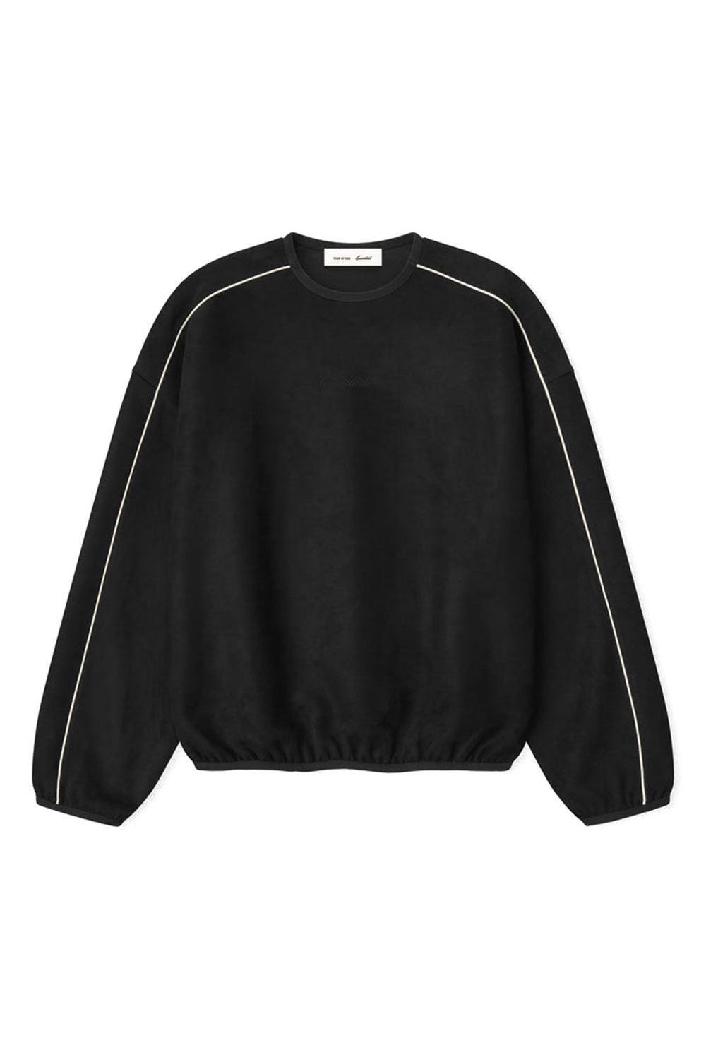 Rakuten - 【P10倍】SIGNTATURE MODERN CREWNECK SWEATSHIRT W/PIPING - VINTAGE BLACK (192SP266751F) ESSENTIALS(エッセンシャルズ)