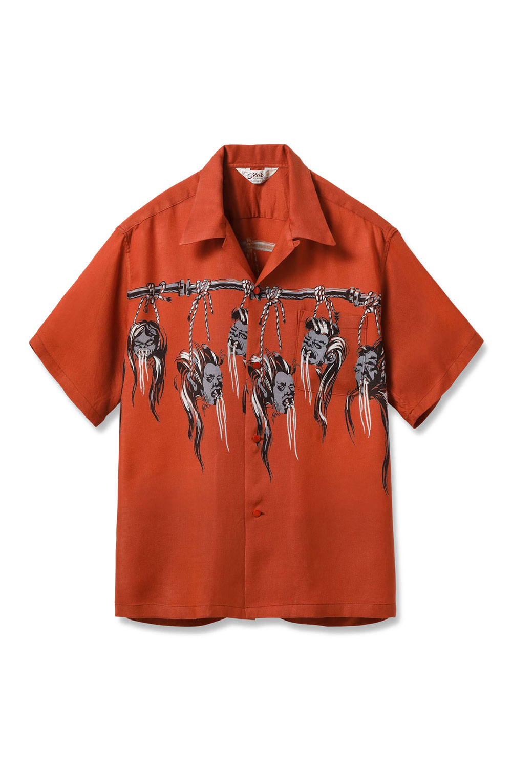 樂天商城 - SURUKEN HEAD HOPSAK RAYON S/S / RED (SH39705) STAR OF HOLLYWOOD(スターオブハリウッド)