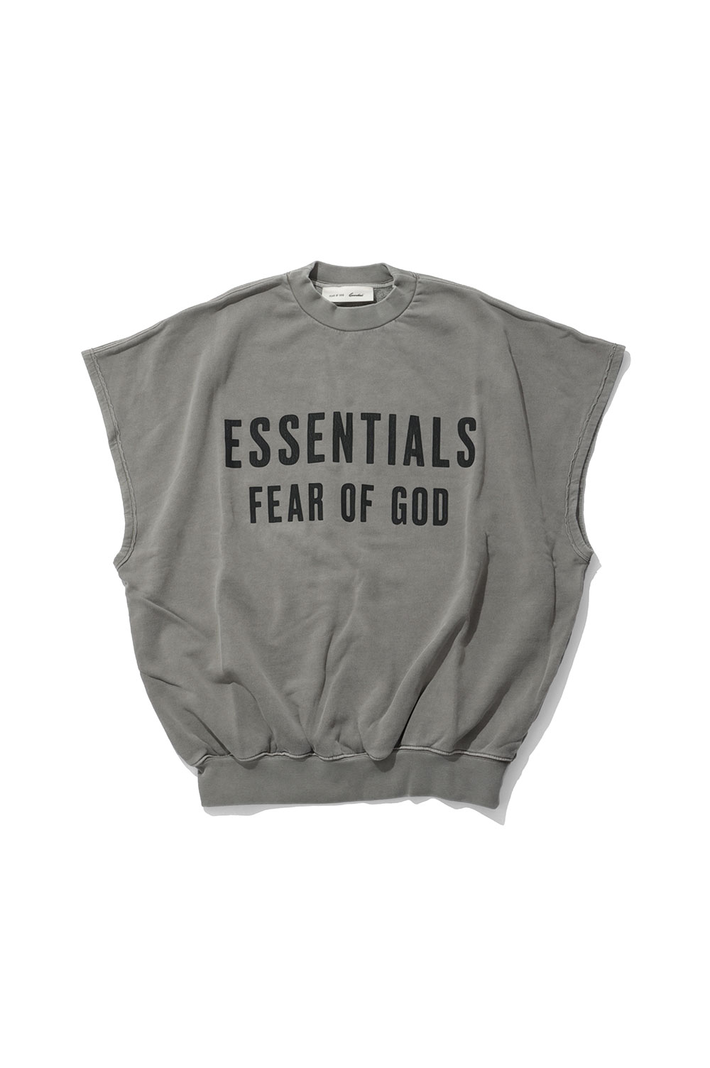 樂天商城 - RELAXED FLEECE CUTOFF SWEATSHIRT - WASHED SEAL (RW00293) ESSENTIALS(エッセンシャルズ)