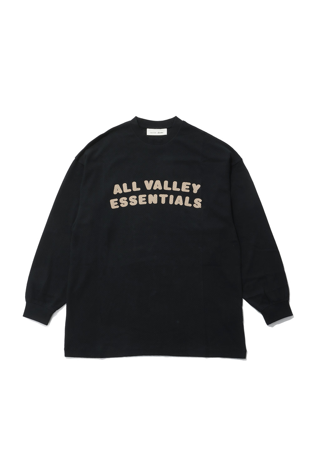 MERCH LONG SLEEVE TEE - VINTAGE BLACK (RW00280) ESSENTIALS(エッセンシャルズ)