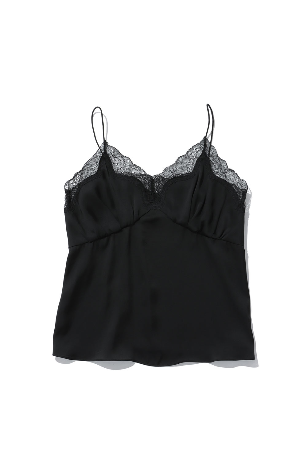 樂天商城 - Satin Lace Camisole - BLACK (12610431) Todayful(トゥデイフル)
