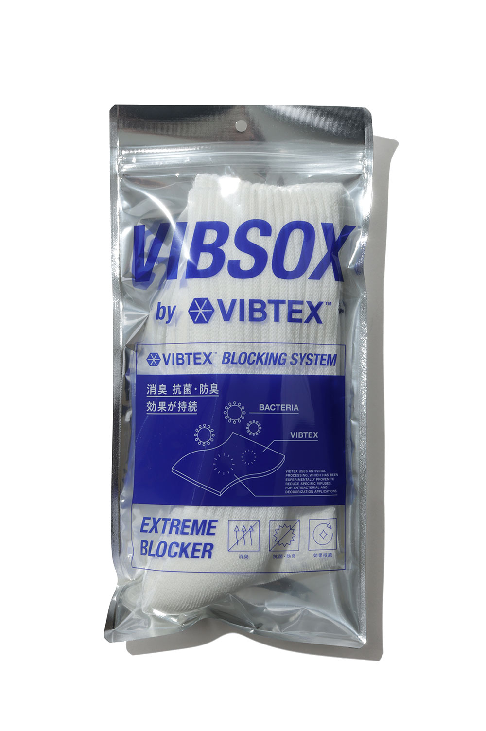Rakuten - RIB SOCKS - WHITE (VIS-01) VIBSOX(ビブソックス)