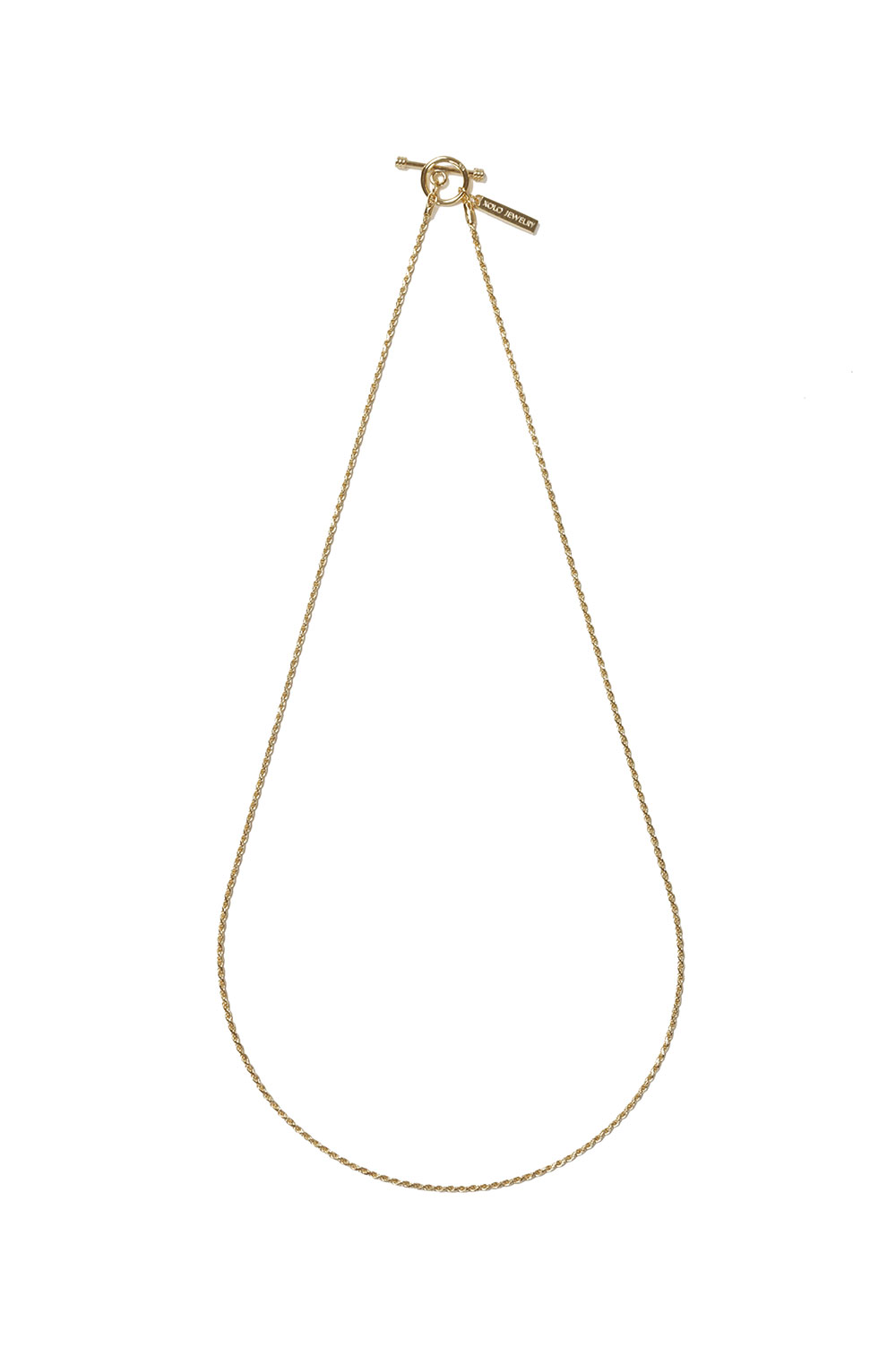 Tiny French Rope Link Necklace / Gold (XON042-50G) XOLO JEWELRY(ショロ ジュエリー)