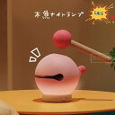 \期間限定★ポイント10倍/ナイトライト 木魚ナイトランプ かわいい テーブルランプ ミニ 楽器 LED木製魚型パトランプ かわいいアンビエント照明 充電式 3...